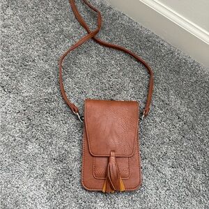 Brown Leather Crossbody Bag